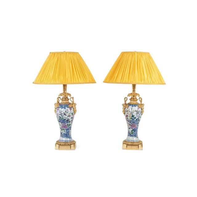 Porcelain Table Lamps Decorated with Bronze Satyrs, 1880s, Set of 2 For Sale - Image 10 of 10