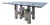 Mid-Century Brutalist Sculptural Cityscape Dining Table from Paul Mayen, Habitat USA. 1970s For Sale