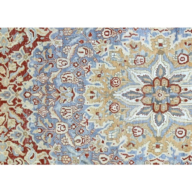 Semi Antique Persian Baktiari Rug handwoven with wool on cotton in Iran's Baktiari region. Measuring 11'9" x 16'7", this...