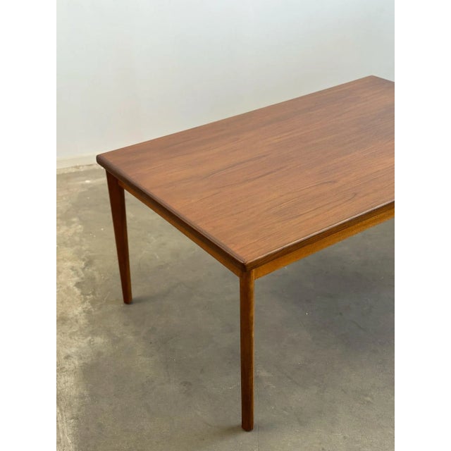 1960s Danish Modern Teak Dining Table For Sale - Image 4 of 11