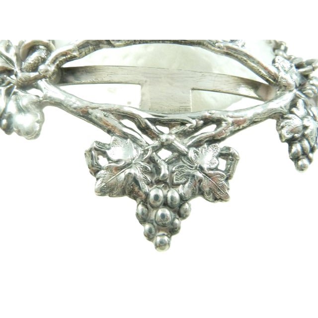 Metal Victorian English Sterling Silver Decanter Label | Earl's Coronet Motif | London 1866 For Sale - Image 7 of 8