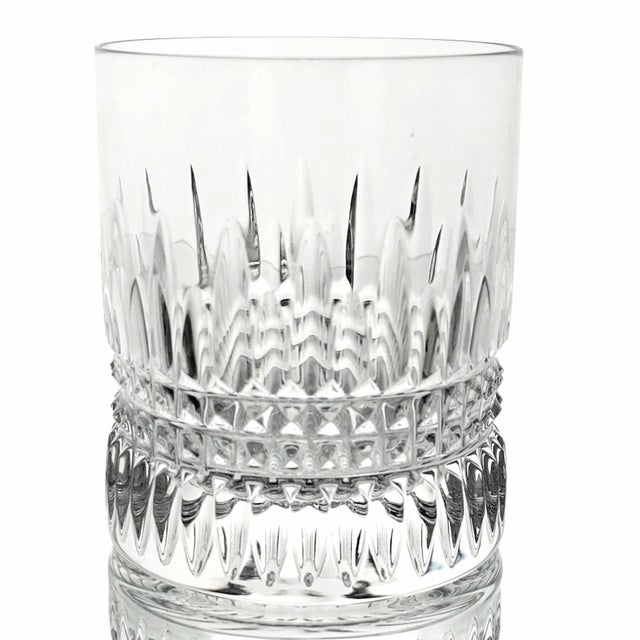 Waterford 1990s Waterford Lismore Diamond Irish Crystal Double Old Fashioned Glass For Sale - Image 4 of 10