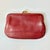 American 1996 Vintage Boho Chic Coach Red Leather Coin Purse Wallet, 2 Compartments. For Sale - Image 3 of 8