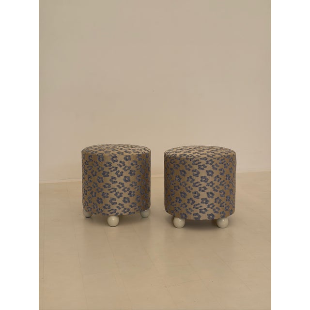 Vintage Ottomans, 1970s, Set of 2, in Flawless conditions. Designed 1970 to 1979