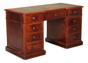Writing Desk in Mahogany and Leather