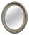 Victorian Oval Overpainted Wall Mirror For Sale