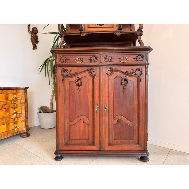 Baroque Piped Cupboard in Oak For Sale - Image 9 of 10
