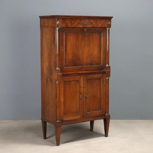 Empire Walnut Secretaire For Sale - Image 16 of 16