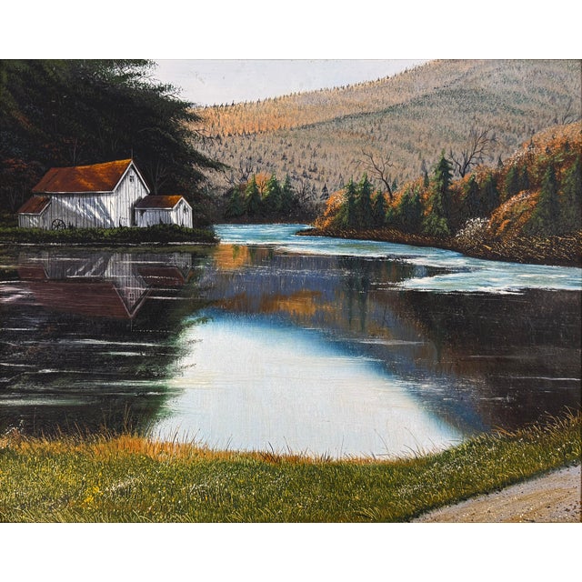 Original oil painting on board. Hand signed lower front by Thomas Kerry. Artwork size: 16 x 20 inches. Frame size: 20 x 24...