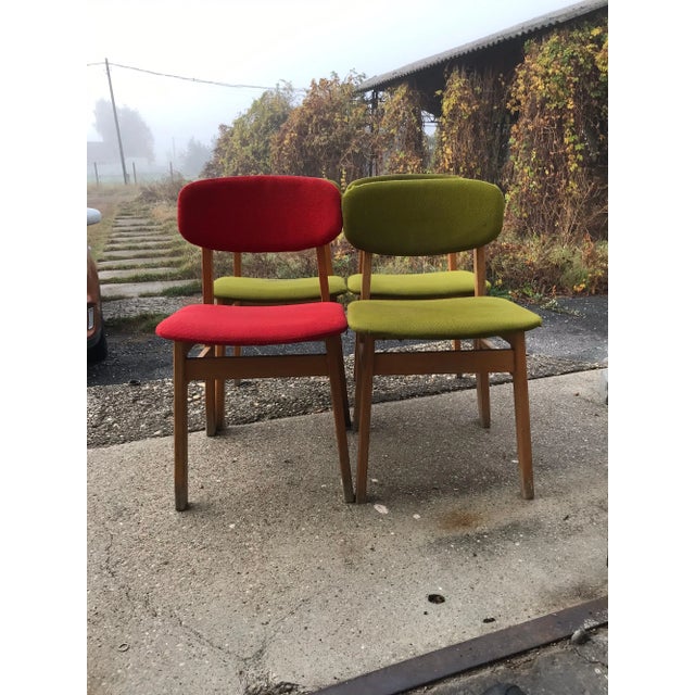 Mid-Century Modern Desk Chairs, 1960s, Set of 4 For Sale - Image 3 of 8