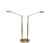 Brass Double L Table Lamp by Ben Demmers,1980s For Sale - Image 4 of 13