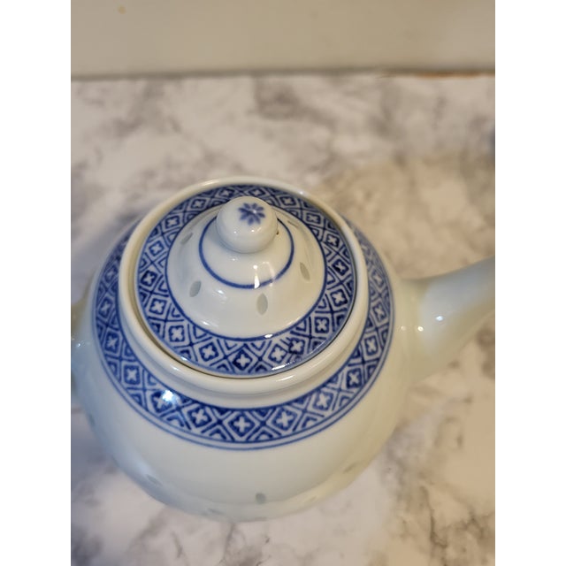1980s Chinese Floral Porcelain Translucent Rice Grain - Set of 5 For Sale In San Francisco - Image 6 of 15
