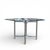 Vintage Chromcraft Chrome and Woven Five-Piece Dining Set, Mid-Century Modern, Mid-Century, Coastal, Glass For Sale - Image 13 of 18
