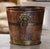 Metal 19th Century French Hammered Copper and Brass Circular Basket or Cache-Pot For Sale - Image 7 of 10