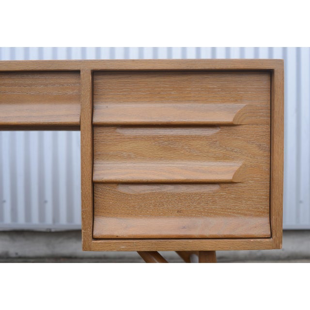 Wood Mid Century Jack Van Der Molen for Jamestown Lounge Company Desk For Sale - Image 7 of 18