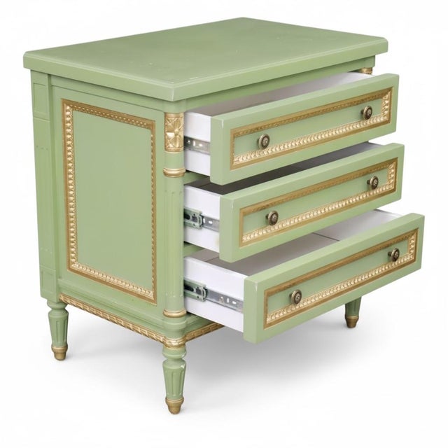 French Louis XVI Style Painted Chests / Commodes / Tables Att. To Julia Gray For Sale In Atlanta - Image 6 of 6