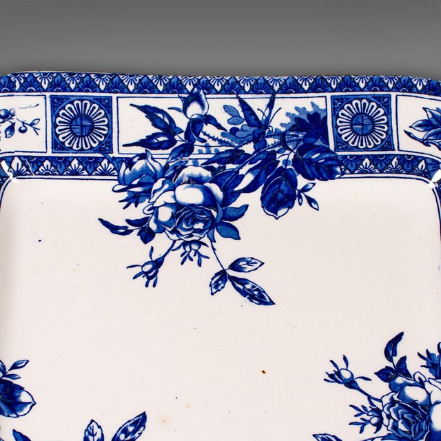 Ceramic 1890's Large Antique Turkey Platter For Sale - Image 7 of 8