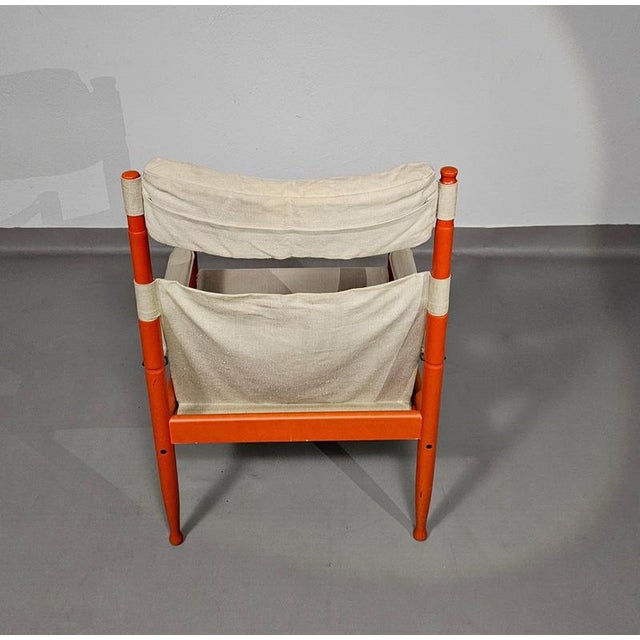Model 30 Safari Lounge Chair by Erik Worts for Niels Eilersen, Denmark, 1960s For Sale - Image 17 of 18