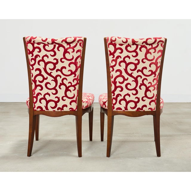 Set of Six Barbara Barry Baker Mahogany Dining Chairs For Sale - Image 11 of 17