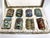 Chinese Vintage Chinese Cloisonné Small Canister Jar Set - 8 Canisters W/ Original Box For Sale - Image 3 of 17