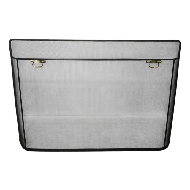 Mesh Screen Fireplace Spark Guard by Pilgrim For Sale