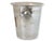 French Canard Duchêne champagne bucket with side ring handles. Logo plaque at center. Wear from use with water and ice....