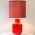 Orange Red Glazed Ceramic Table Lamp by R. Houben, 1970 For Sale - Image 10 of 10