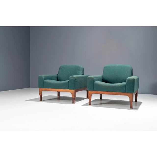 Italian Romantica Living Room Set in Walnut by Piero Ranzani for Elam, 1950s, Set of 3 For Sale - Image 12 of 13