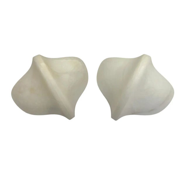 Sculptural Organic Shape Alabaster Wall Lights from Aljuna Spain, 1970s, Set of 2 For Sale - Image 6 of 10