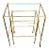 Baques Brass Bamboo Nesting Tables on Wheels - a Pair For Sale