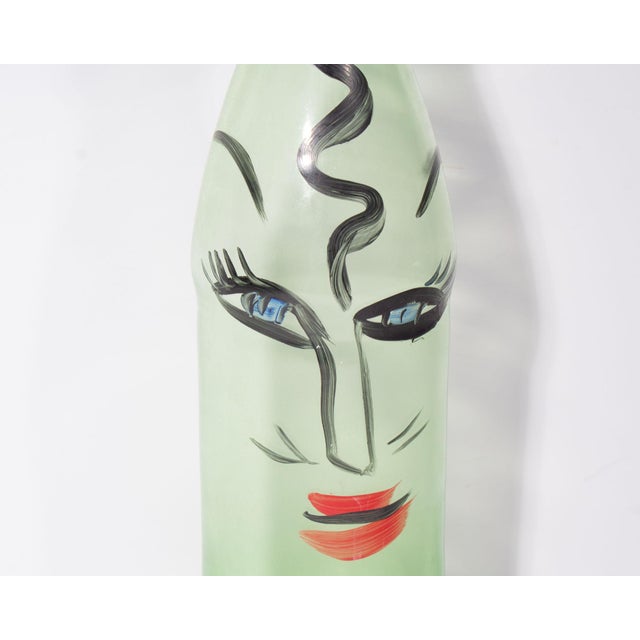 Early 21st Century Kosta Boda Pet Green Glass Bottle by Ulrica Hydman Vallien For Sale - Image 5 of 9