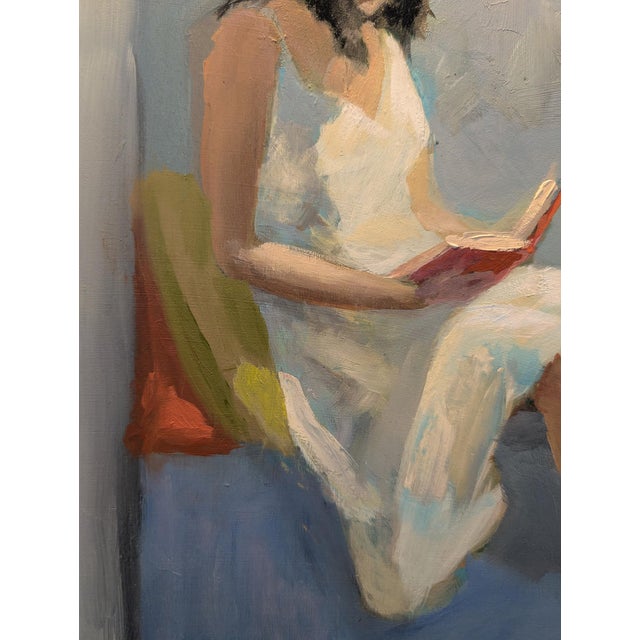 Good Book - 12x16" Oil on Hardboard by Paul Scaturro )b.1961) For Sale - Image 4 of 5