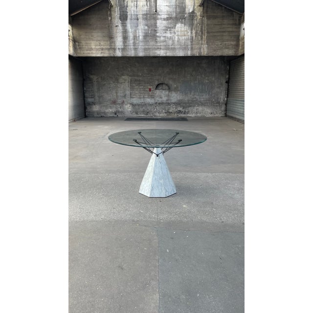 Stone Vintage Italian Dining Table in Marble, 1970s For Sale - Image 7 of 7