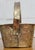 Brass Vintage Brass Floral Embossed Basket With Adjustable Handle For Sale - Image 8 of 11