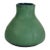 Antique Art & Crafts Matte Green Bulbous Pottery Vase Signed C1910 For Sale