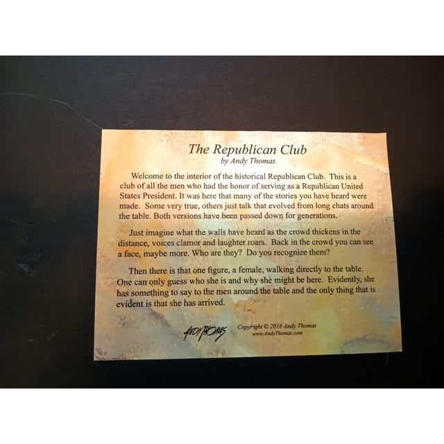 2020s Celebrate American Leadership With the Republican Club Framed Print by Andy Thomas For Sale - Image 5 of 5