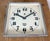 Vintage Industrial Square Wall Clock from Rodopa Chepelare, 1960s For Sale - Image 9 of 18