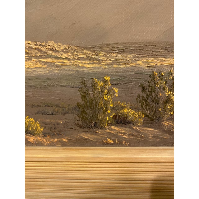 John W. Hilton Desert Oil Painting Large 43" California Southwest Landscape Art For Sale - Image 10 of 17