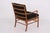 PJ149 Colonial Chair in Mahogany and Brown Fabric by Ole Wanscher for Poul Jeppesens Møbelfabrik, 1950s For Sale - Image 6 of 11