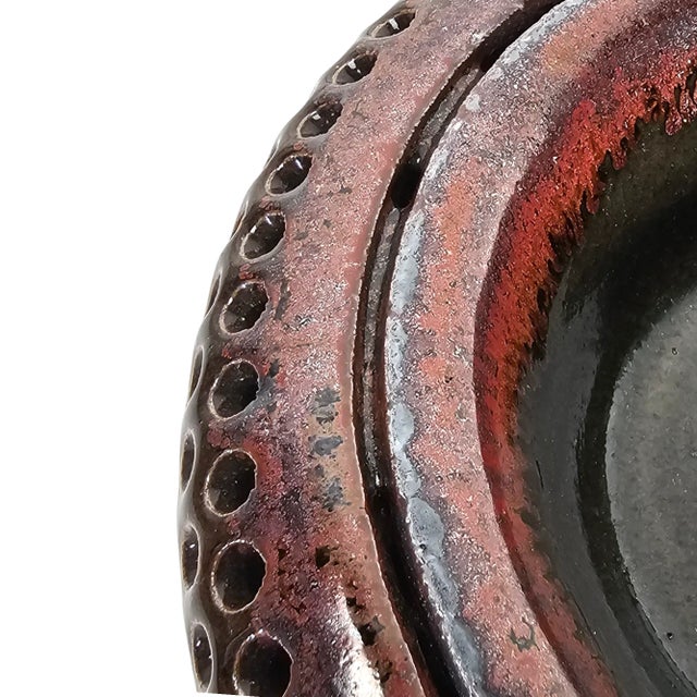 Studio Art Pottery Iridescent Modern Bowl 9" For Sale In San Francisco - Image 6 of 8