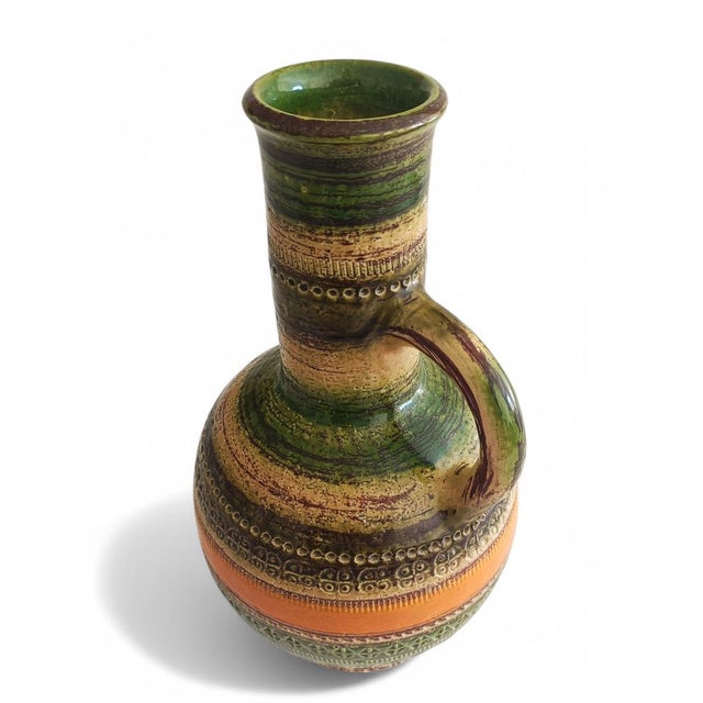 1960s Large Italian Italian Ceramic Vase/Pitcher by Aldo Londi for Bitossi, 1960s For Sale - Image 5 of 15