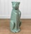 Art Deco Vintage 21" Art Deco Celadon Green Porcelain Panther Floor Statue For Sale - Image 3 of 8