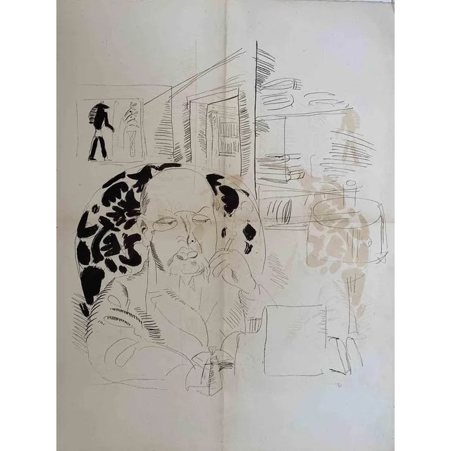 The self-portrait is an original photolithograph on paper realized by Raoul Dufy in 1940s. From the edition of 100 prints,...