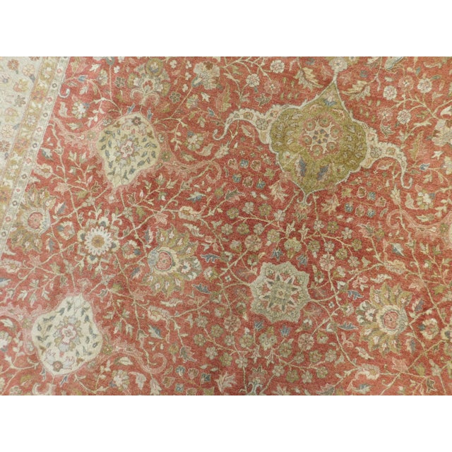 Vintage Hand Knotted Super Fine Indian Rug. 8'x 10' For Sale - Image 11 of 18