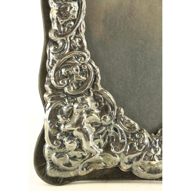 1970s Silver Repoussé Picture Photo Frame Belle Epoque Rococo Taste ...