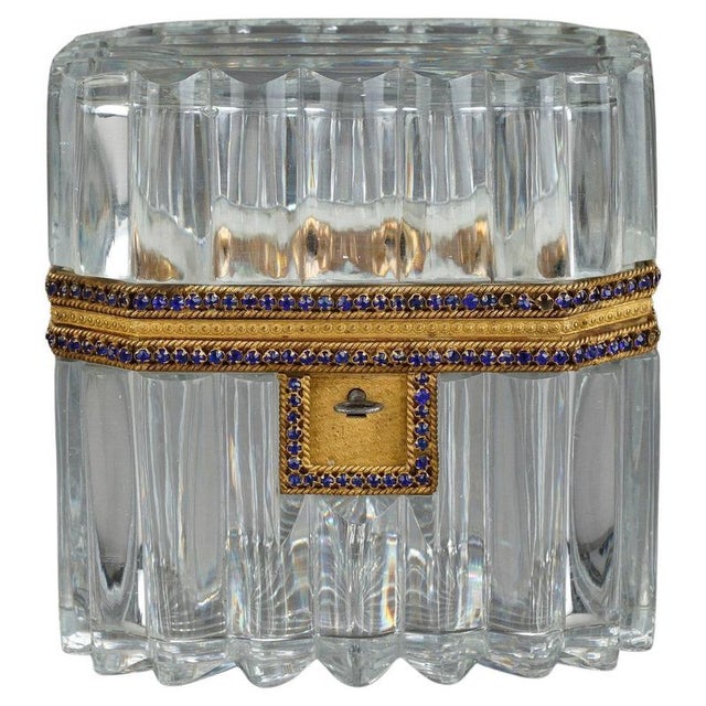 Casket with Cut Crystal and Gilt Bronze For Sale - Image 12 of 12