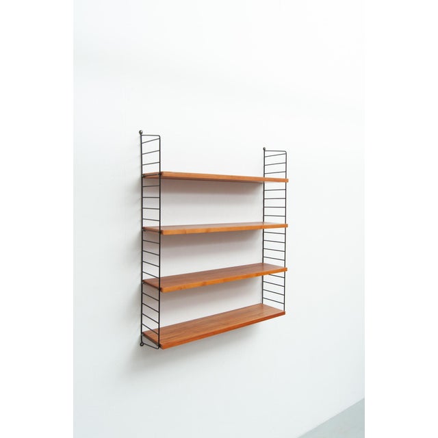 Wood String Wall Shelf by Kajsa & Nisse Strinning, 1950s For Sale - Image 7 of 12