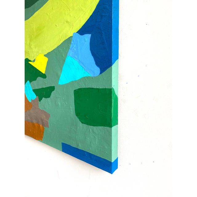 "Shape Toss" Mixed Media Painting by Jessalin Beutler For Sale - Image 4 of 6