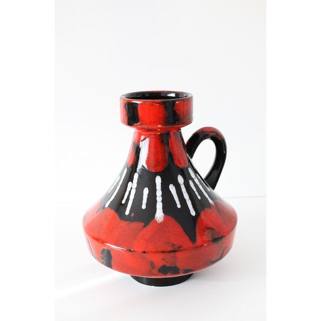 Mid-Century Modern Fat Lava 2024-18 Vase from Ilkra Keramik, 1960 For Sale - Image 3 of 7