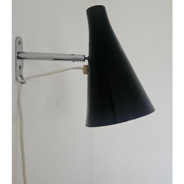 Mid-Century Black Adjustable Wall Lamp in style of Stilnovo, Lidokov, 1960s For Sale - Image 12 of 14